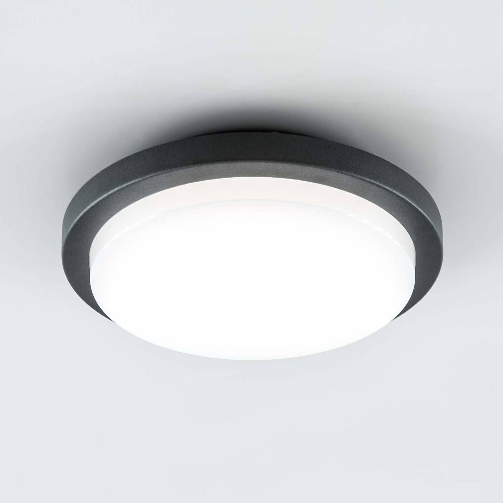 EVN Tectum plafonnier extérieur LED rond 24,6 cm