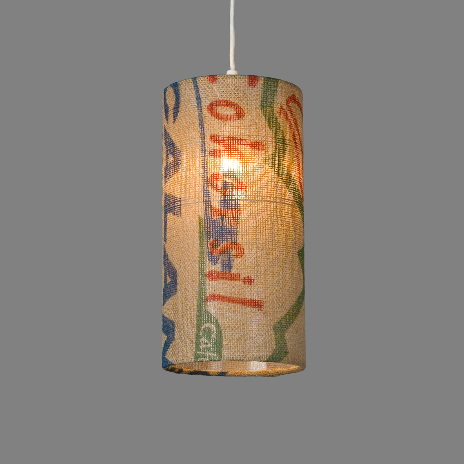 Függő lámpa N°91 Perlbohne Jute kávézacskóból