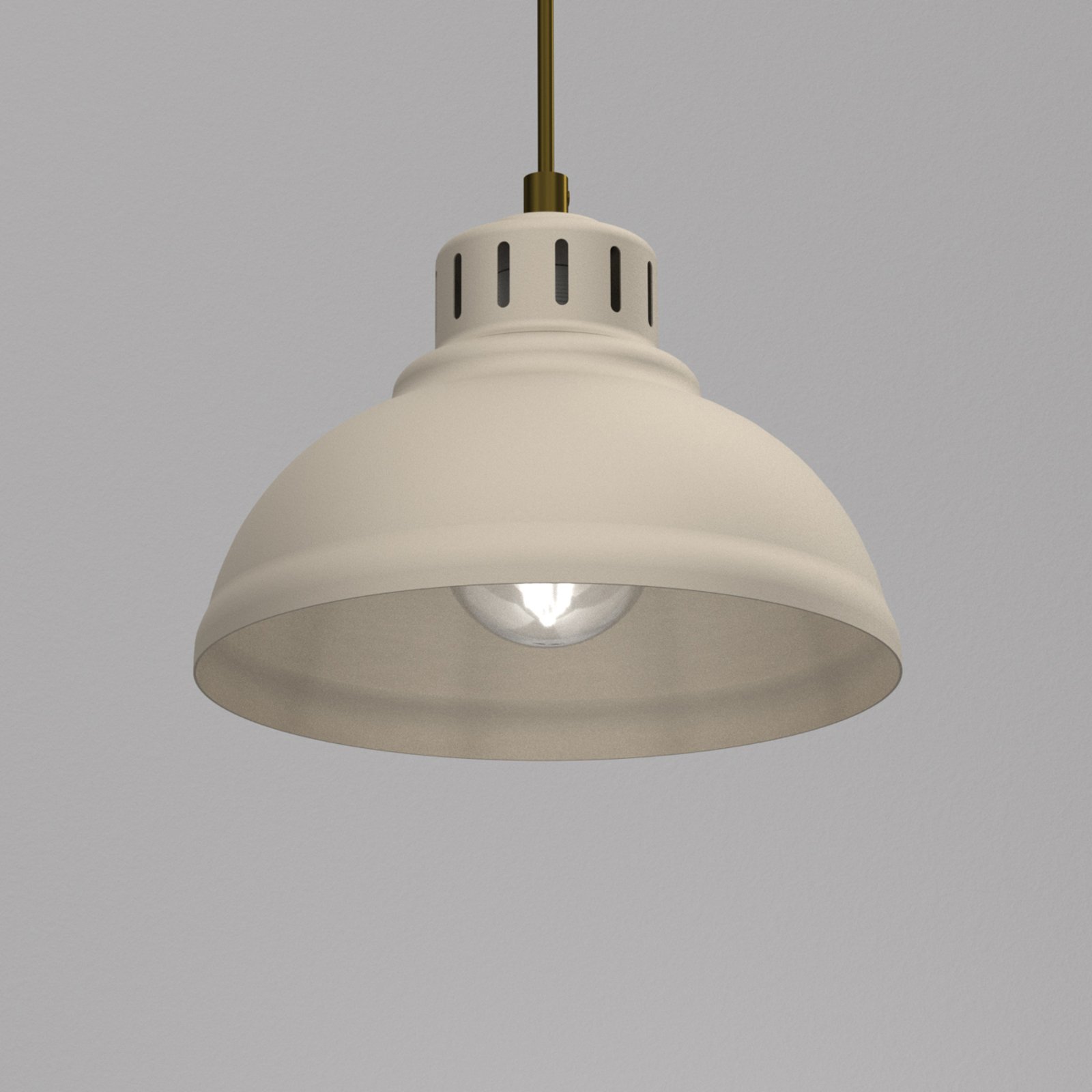 Sven hänglampa, 1 lampa, beige, stål