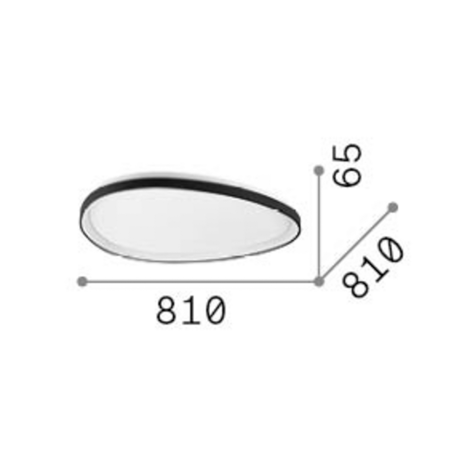 Candeeiro de teto LED IDEAL LUX Gemini branco, 81 cm, 3000 K, ligar/desligar Candeeiro de teto LED IDEAL LUX Gemini branco, 81 cm, 3000 K, ligar/desligar
