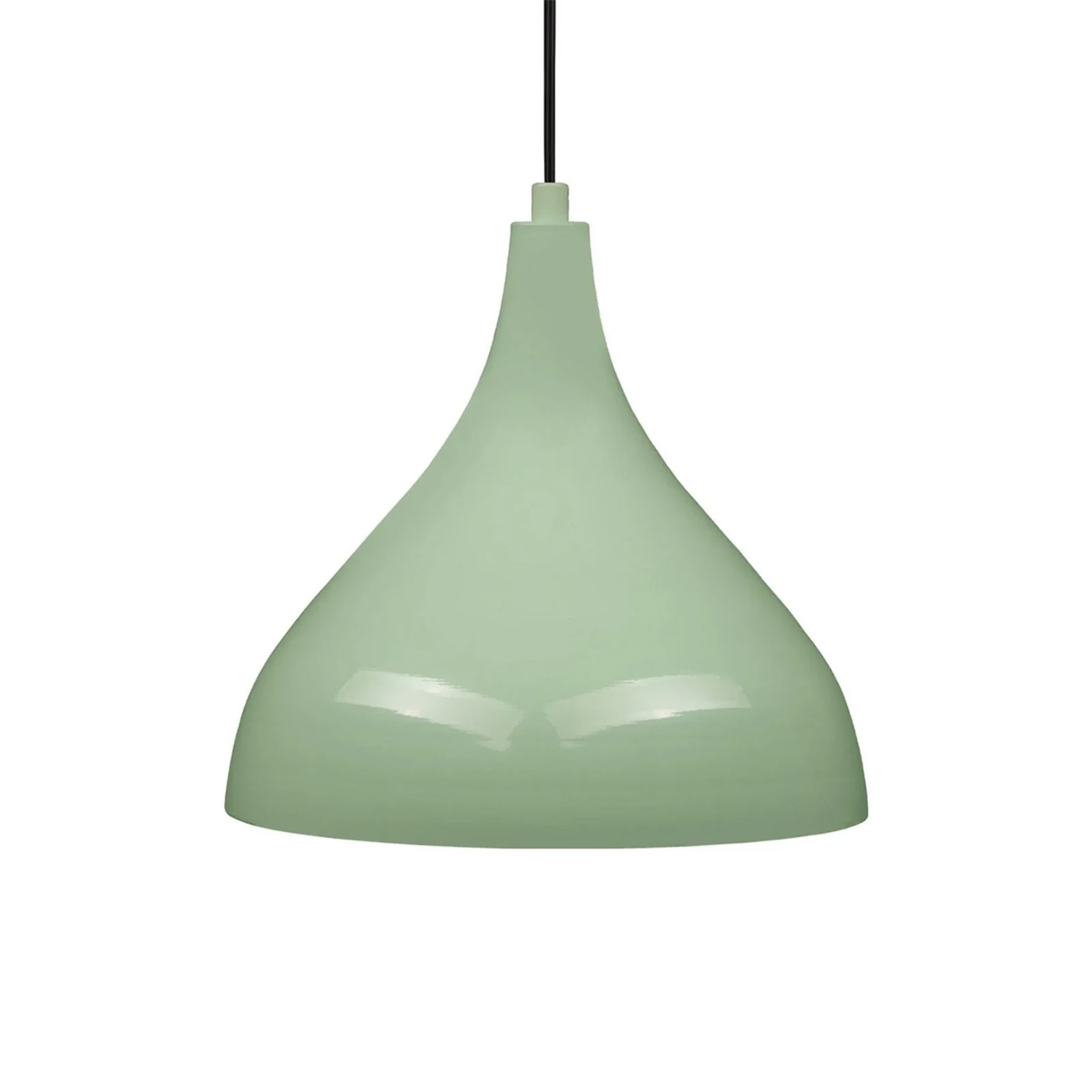 Lámpara colgante Adash, verde menta, metal, Ø 26 cm, E27