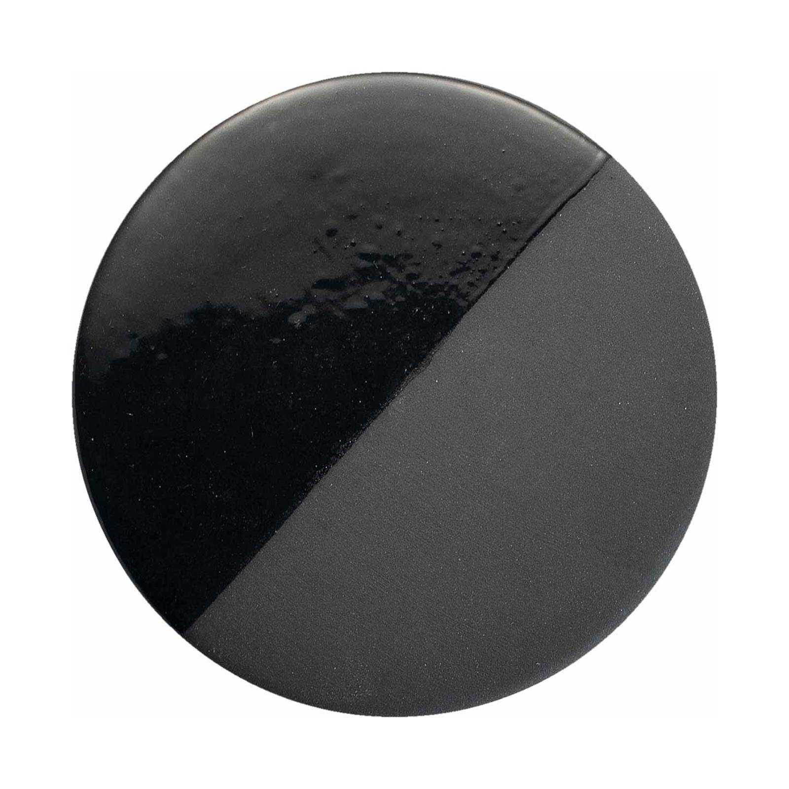 Ferroluce Plafonnier PI, brillant/mat, Ø 40 cm, noir