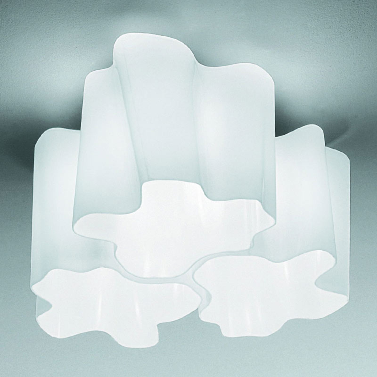Artemide Logico plafondlamp 3-lamps 120° 45x45 cm