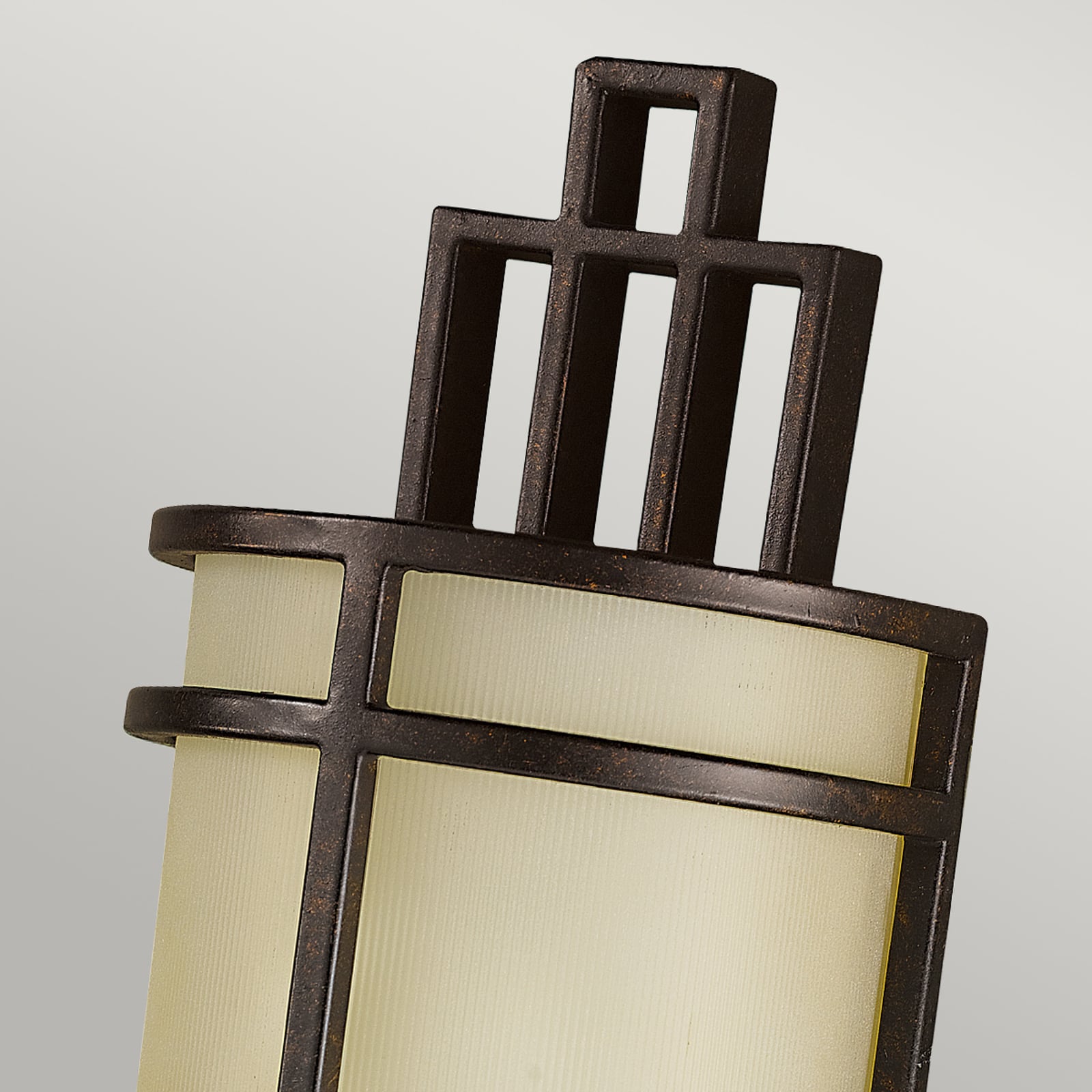 Fusion 1 væglampe, bronze/ravfarvet, 39 cm – FEISS