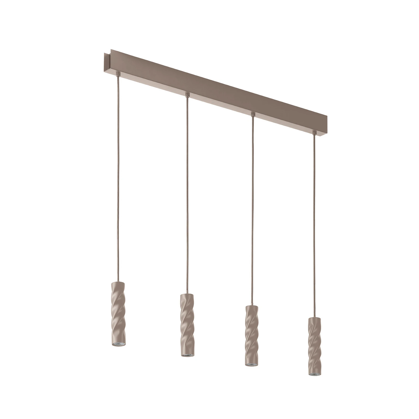 Lampada a sospensione OSRAM Decor Twirl, beige, lunghezza 86 cm, a 4 luci