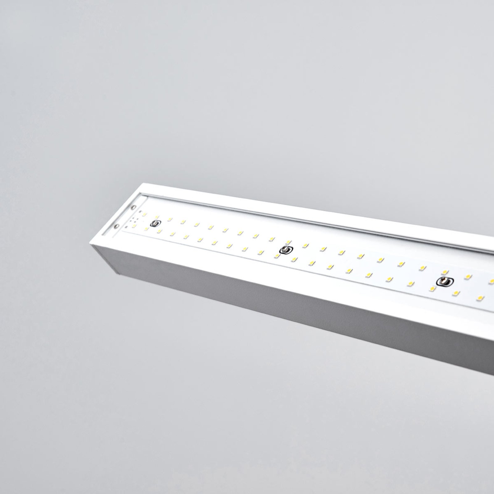 Arcchio LED office floor lamp Jolinda, white, metal, sensor