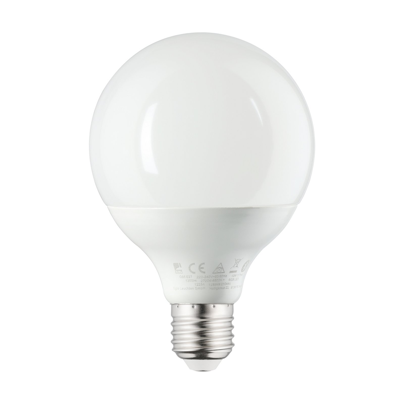 EGLO connect E27 G95 LED lamp 13W 1300lm RGBW