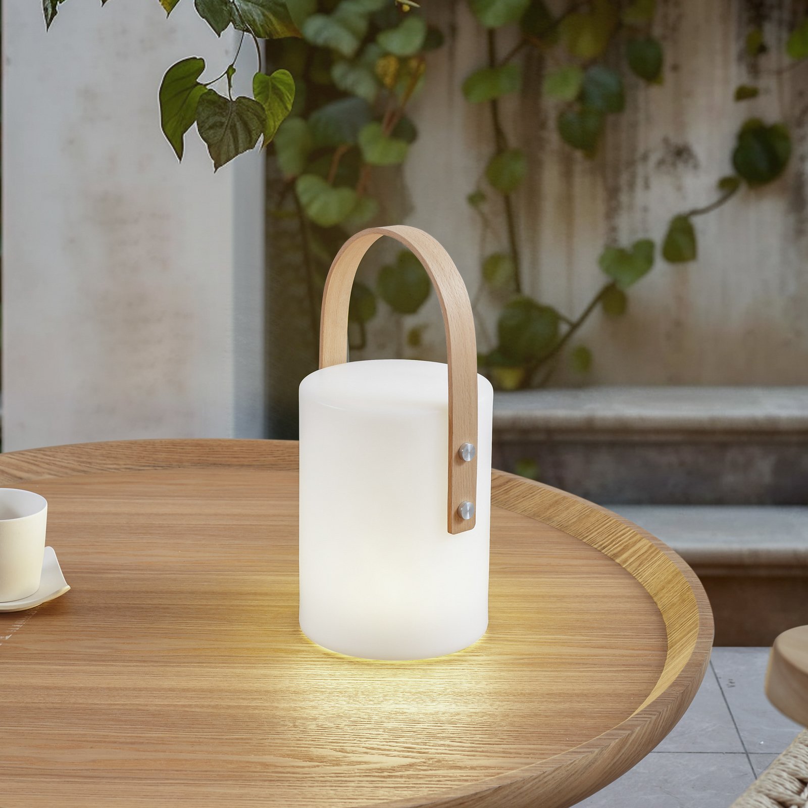 Juria LED Přenosné Venkovní Stolní lampa Bílá - Lindby