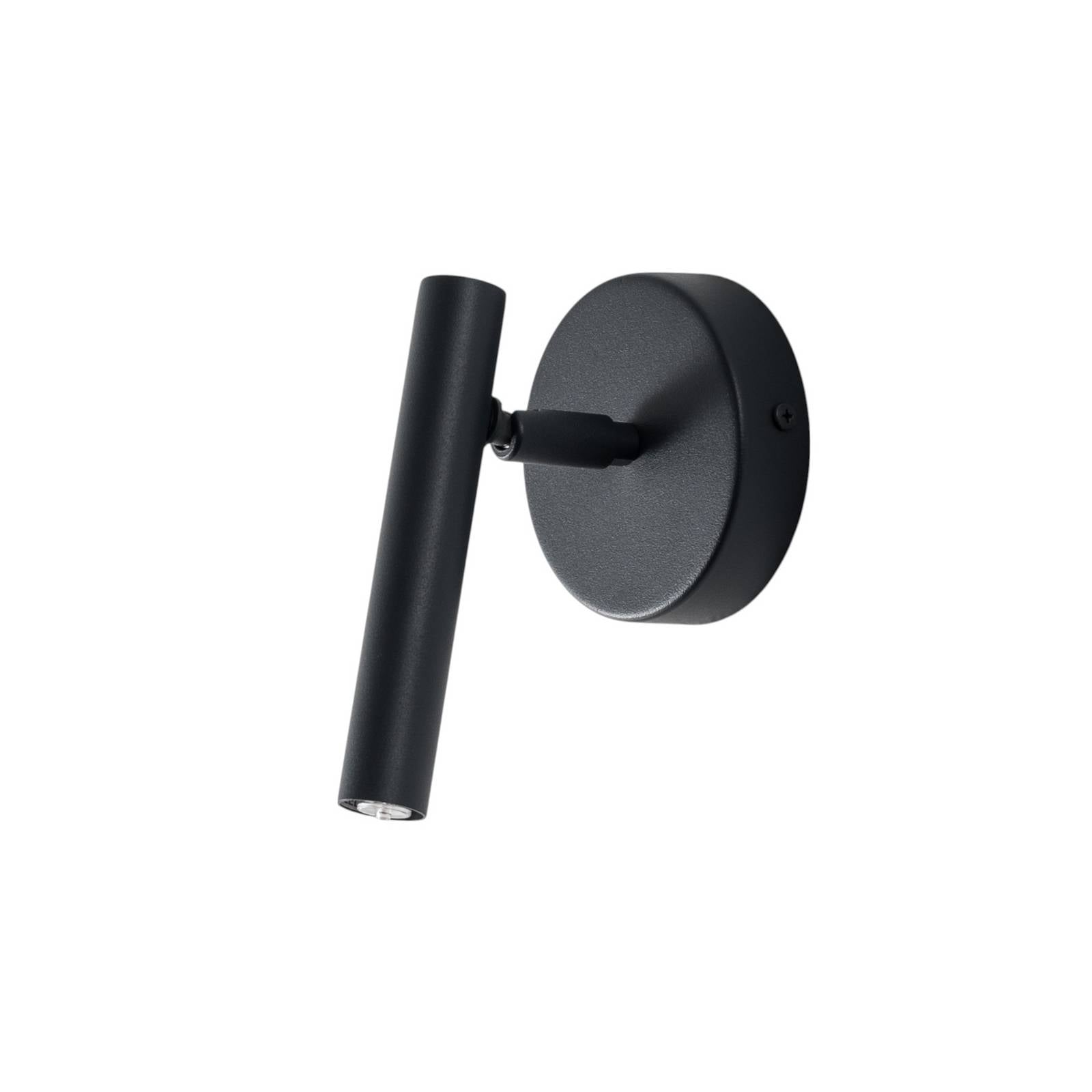 Wandleuchte Sopel, anthrazit, 1-flammig, Stahl, Höhe 15 cm