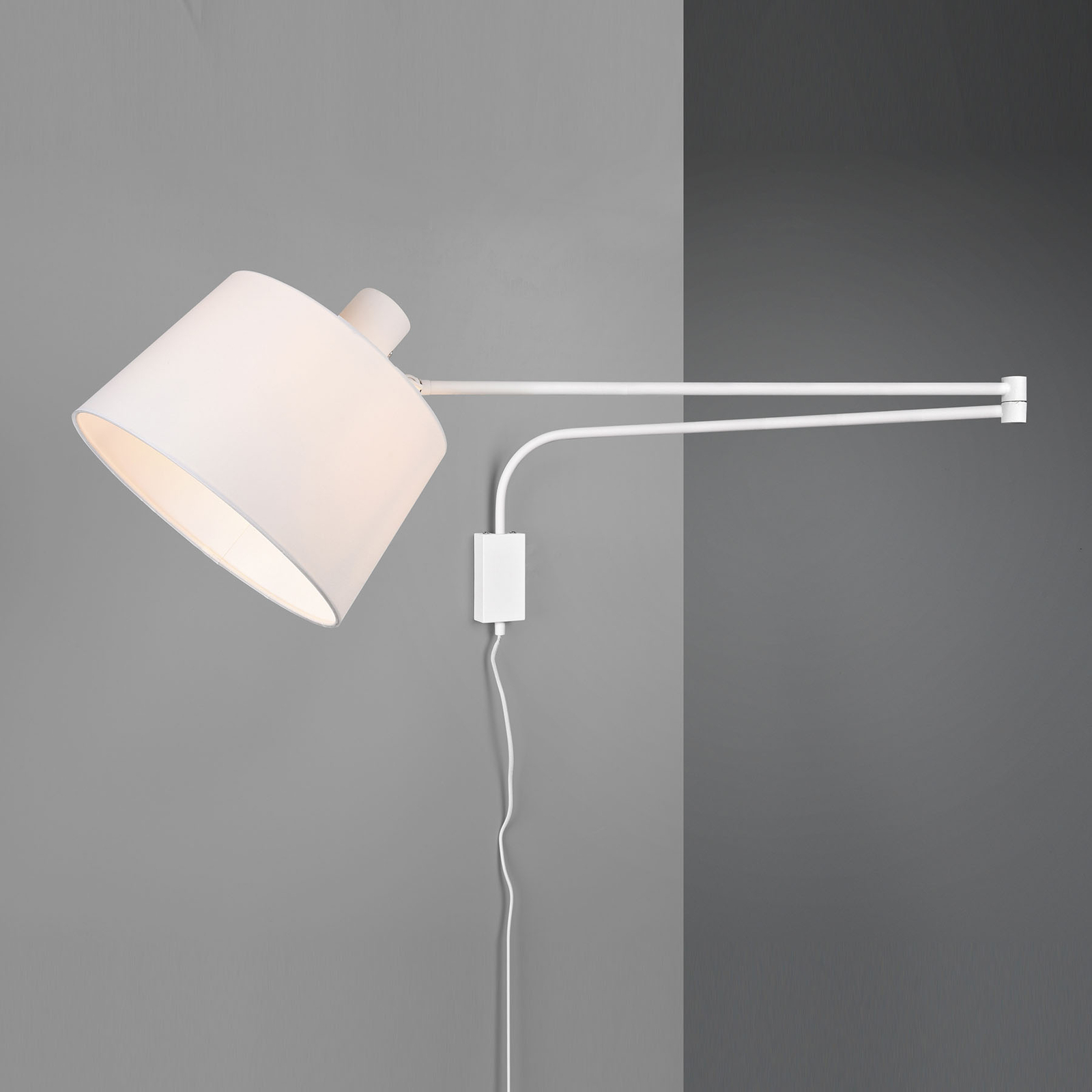 Wandleuchte Baldo mit Kabel + Stecker