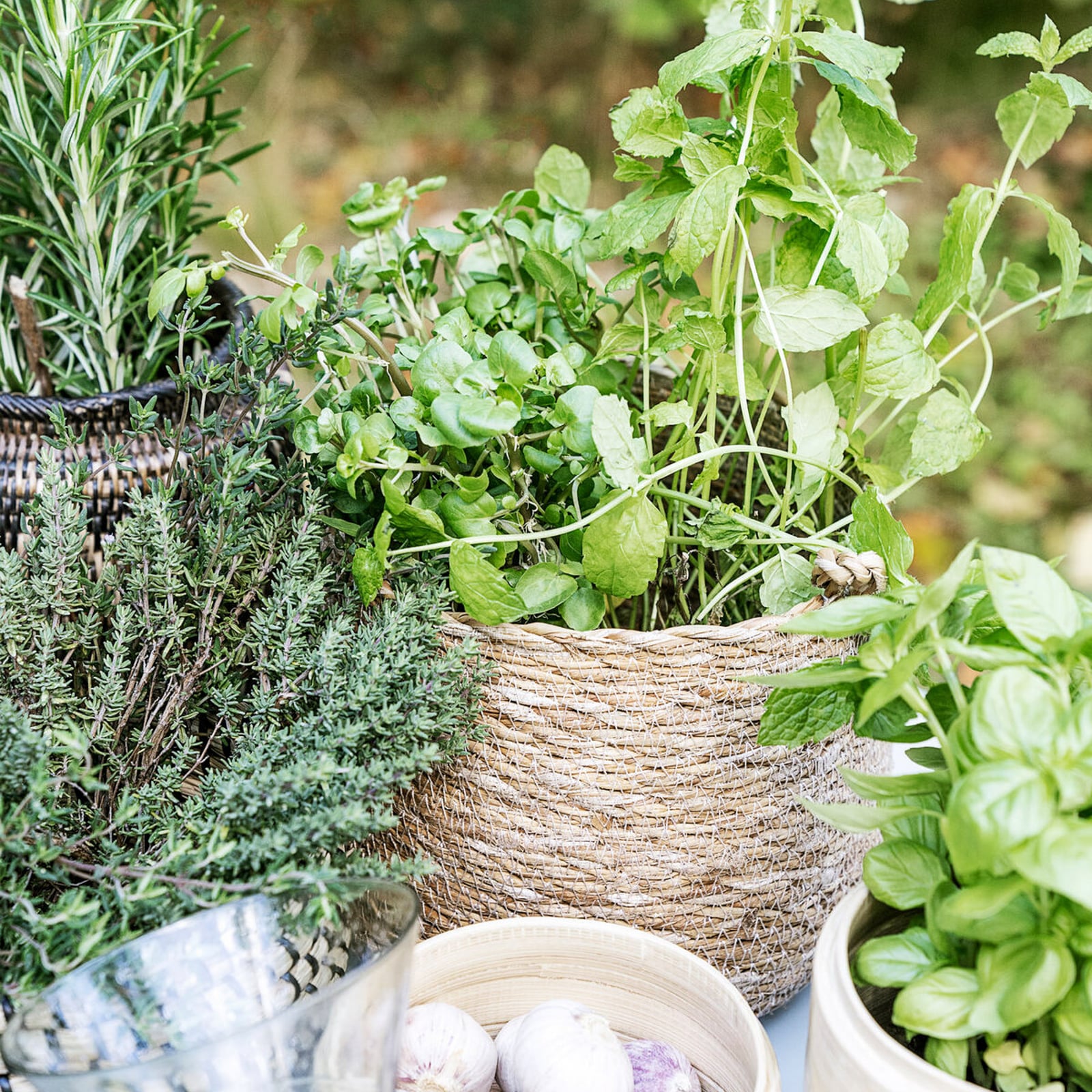 Cestino portaoggetti HDHang, alghe marine, 16 x 18 cm - House Doctor