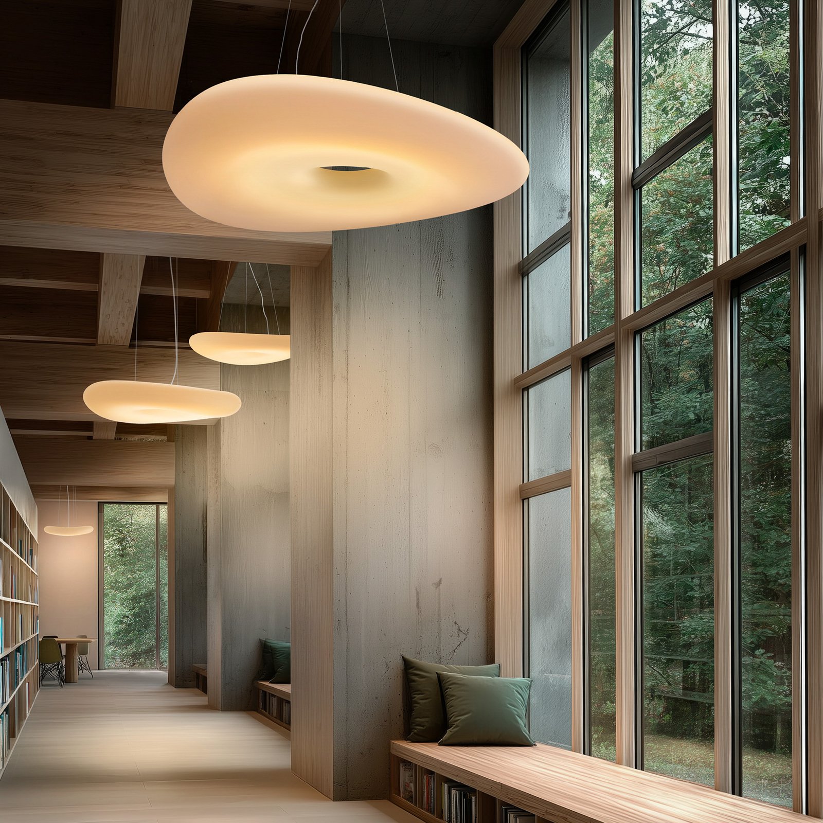 Stilnovo Mr. Magoo LED-Hängeleuchte, Phase, Ø 76cm