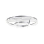 Plafón Aurora LED, aluminio, Ø 61 cm, aluminio, CCT