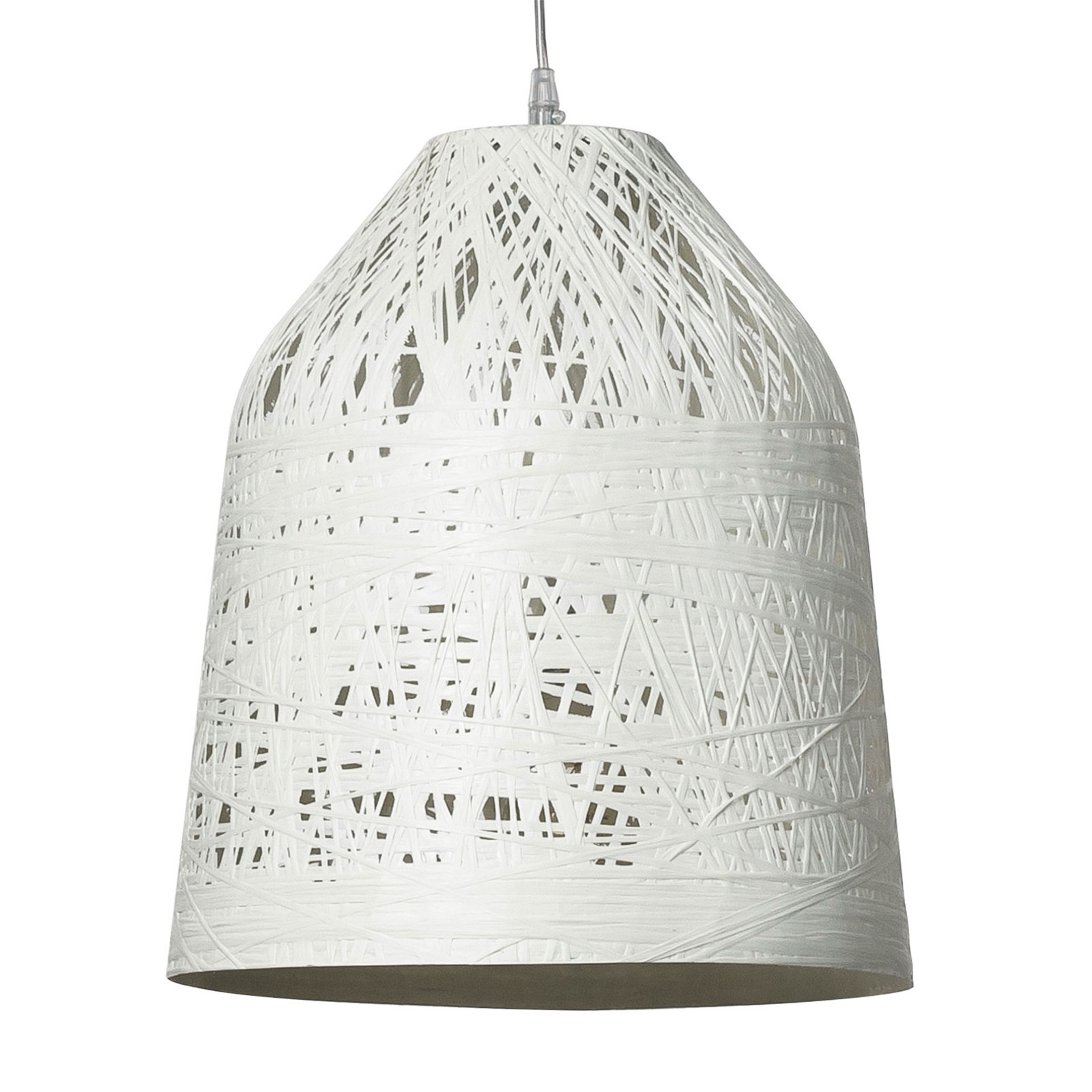 Външна висяща лампа Karman Black Out, Ø 50 cm, бяла