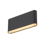 Oval 18 LED Aplique Exterior IP65 Black - SLV
