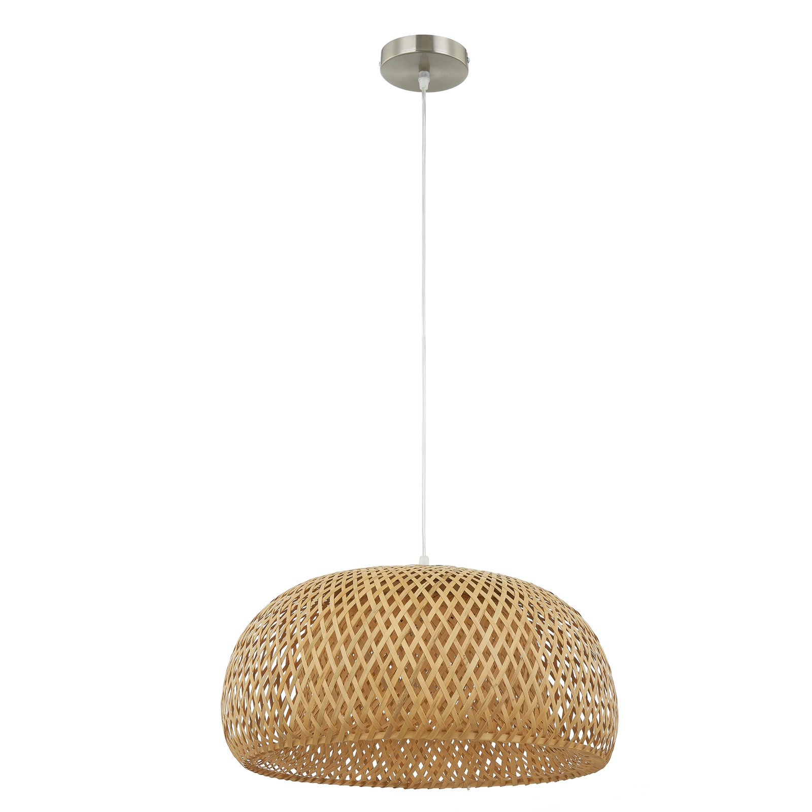 Lindby Hängeleuchte Jadwiga, Ø 45 cm, Bambus, E27