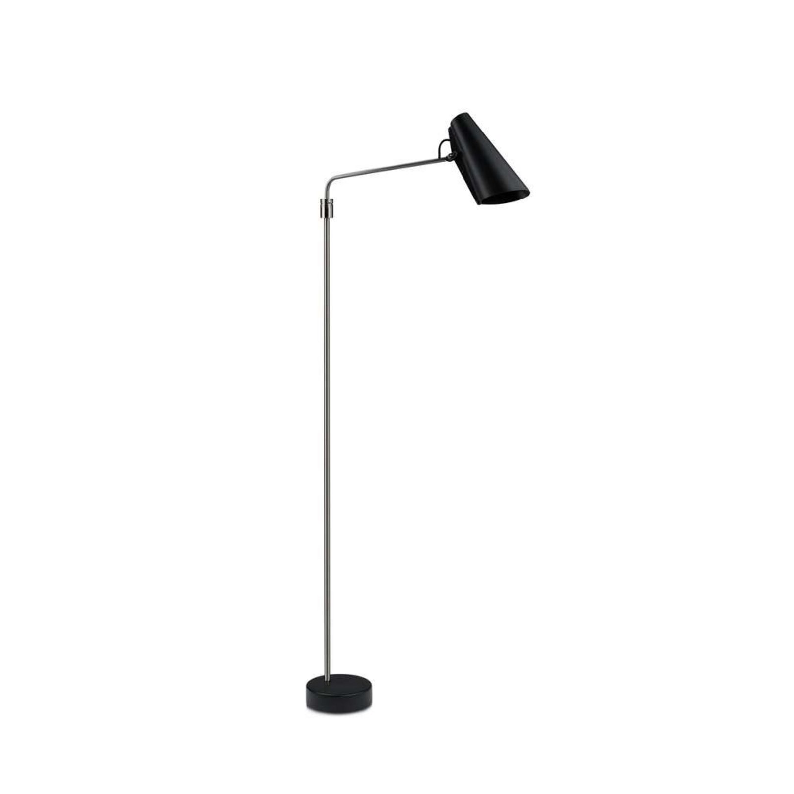 Birdy Floor Lamp Swing Black/Steel - Northern