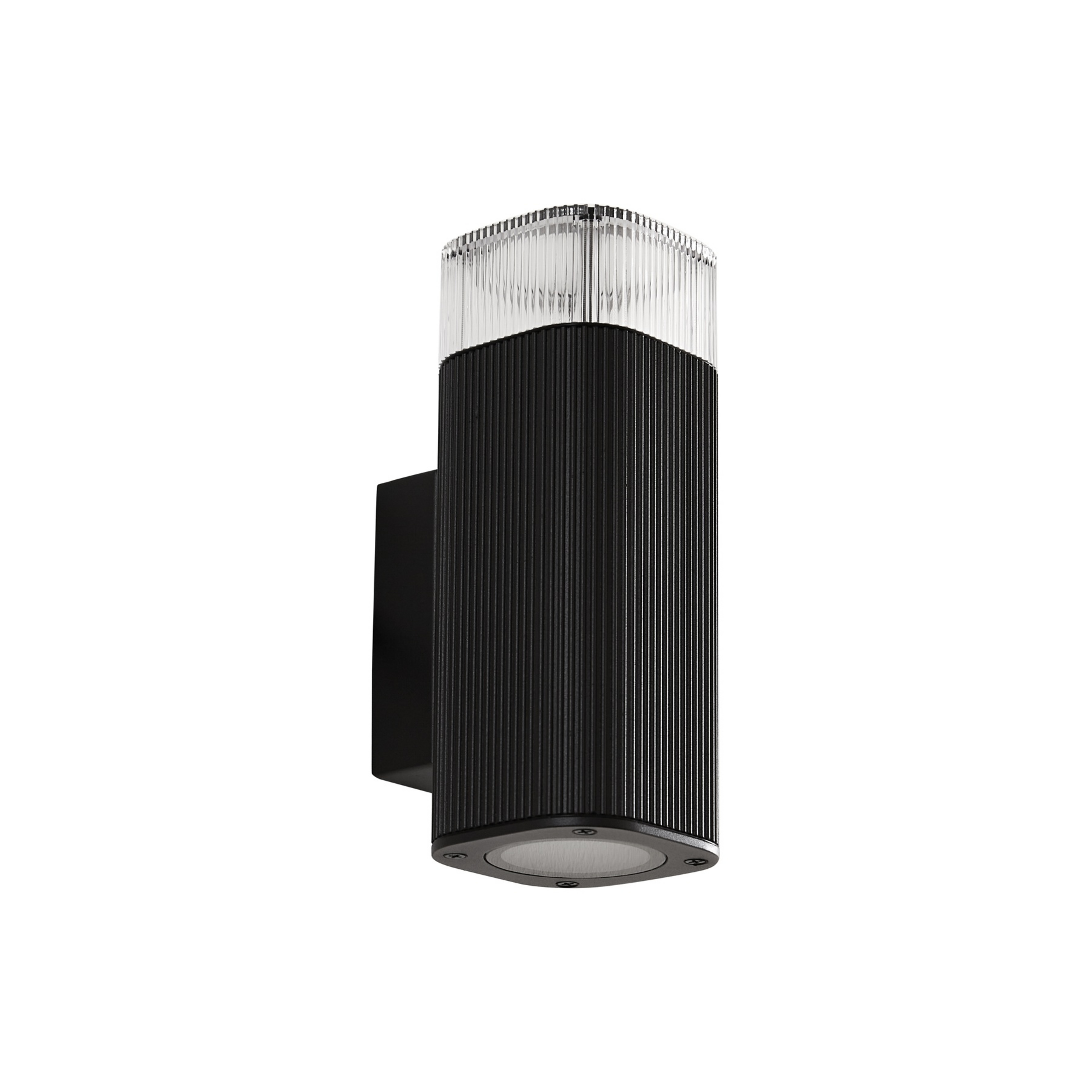 Candeeiro de parede exterior Halvar, 20 cm, preta, IP65, 2 x GU10 - Lindby