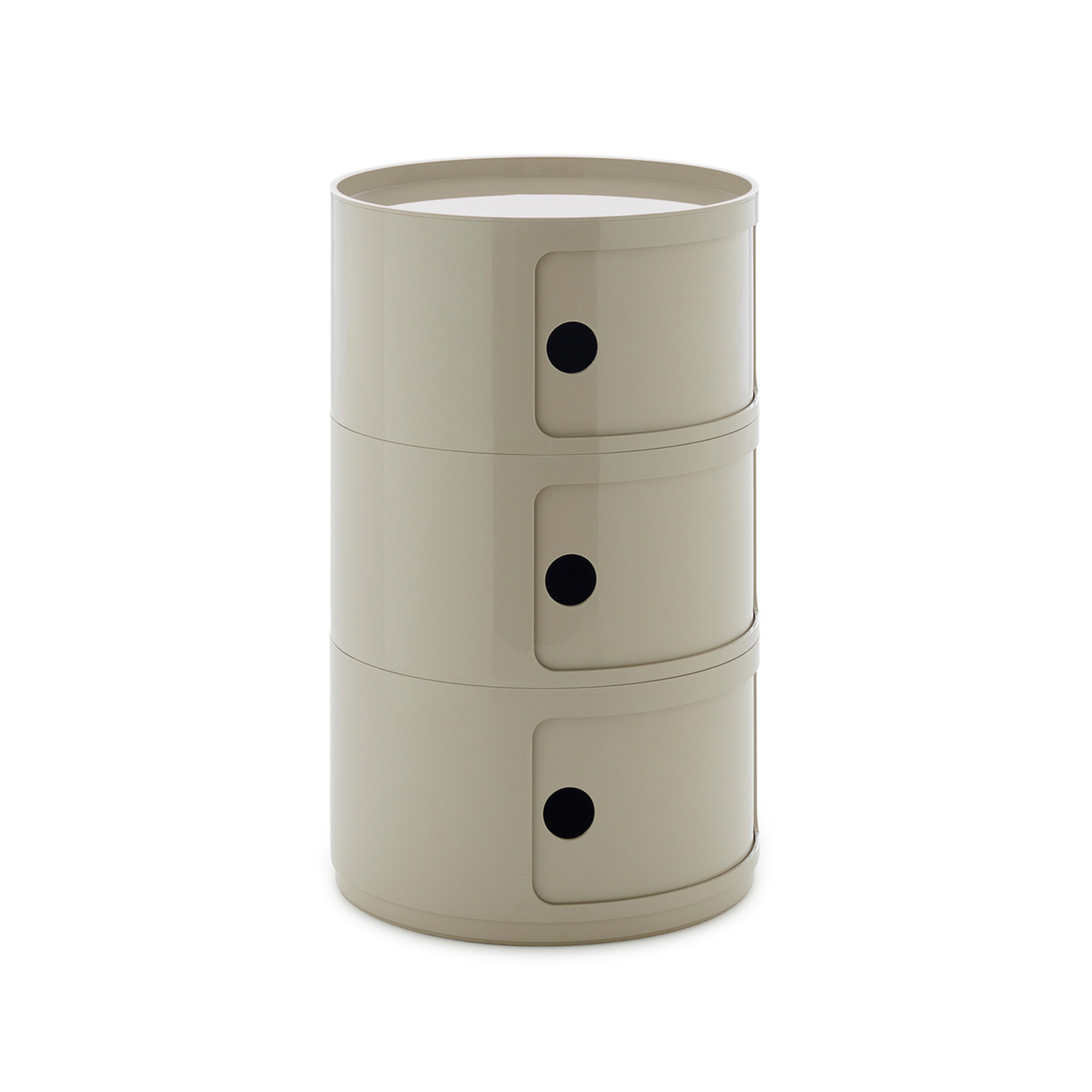 Componibili Big Container, sivá, 3 prvky, výška 69,5 cm - Kartell