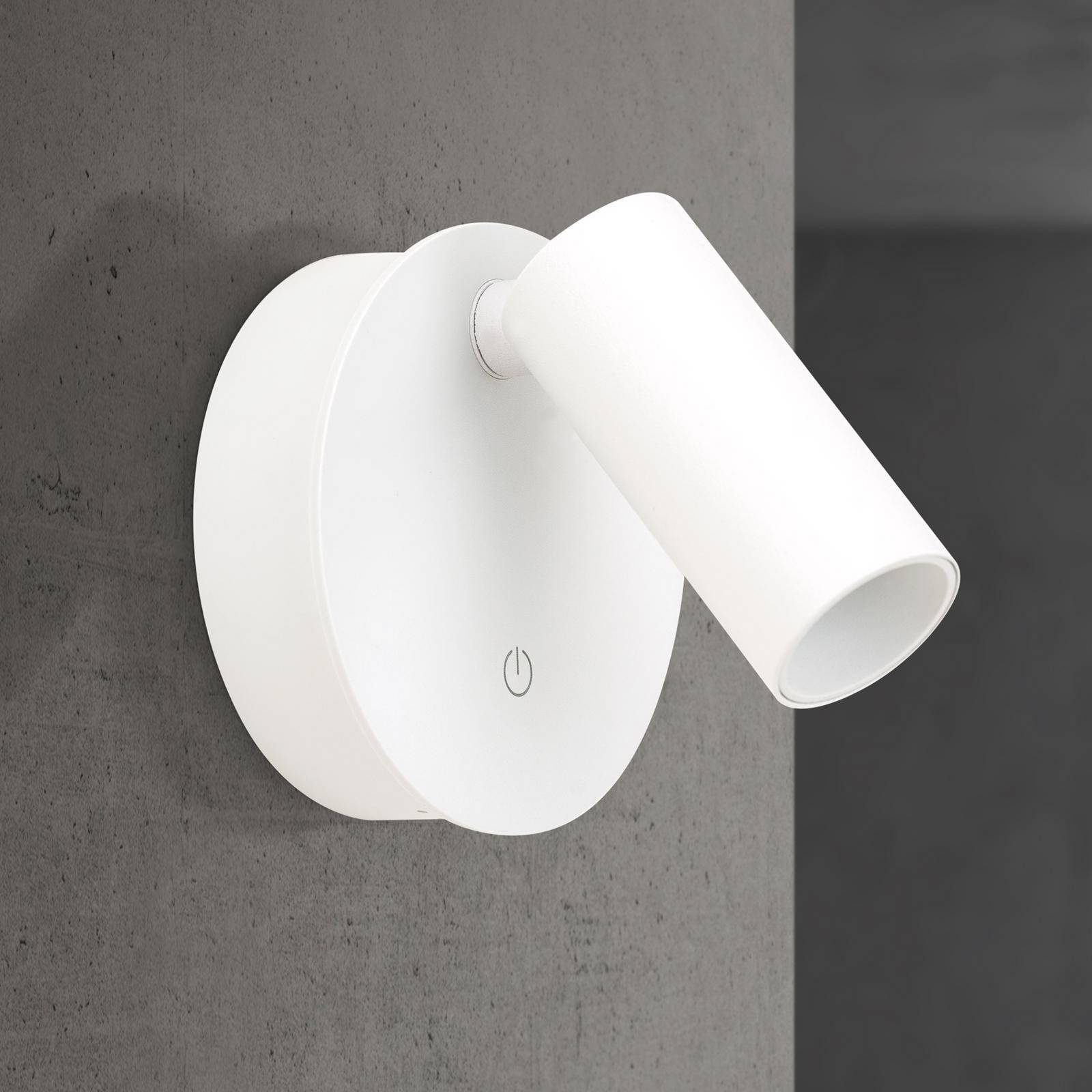 Ściemniany kinkiet LED Luxy, biały, aluminium, CCT, ściemniacz