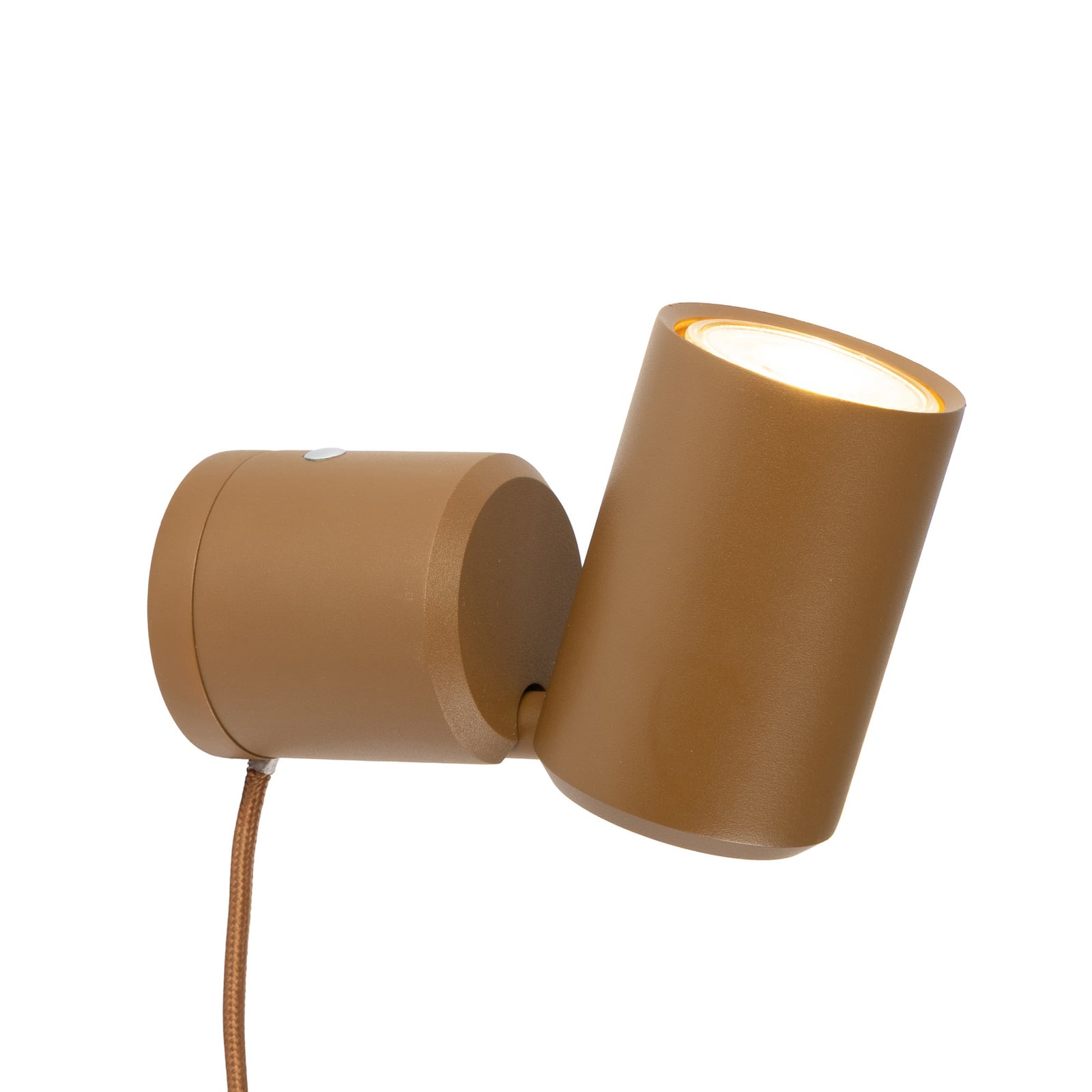 IT'S ABOUT ROMI Applique murale Milan, marron, Ø 6 cm, métal