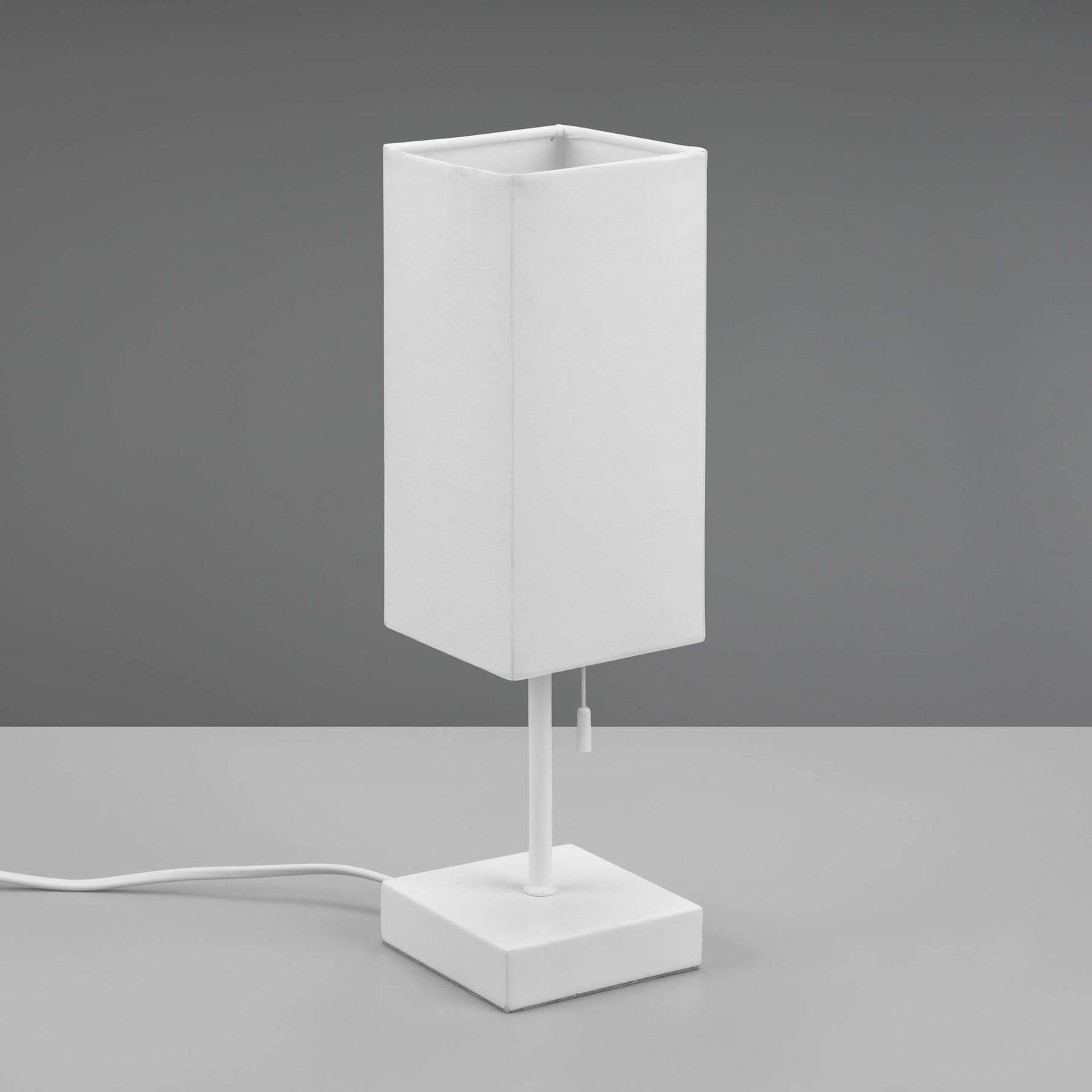 Lampe à poser Ole avec port USB, blanc/blanc