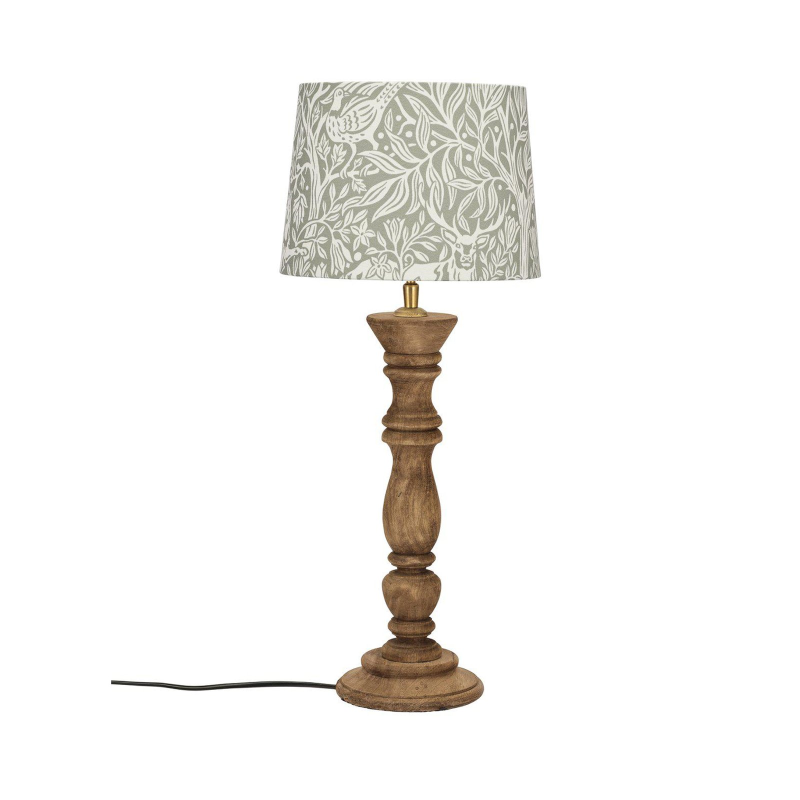 PR Home Lampe de table Lodge Sofia Sureau gris Ø25cm Hauteur 59cm