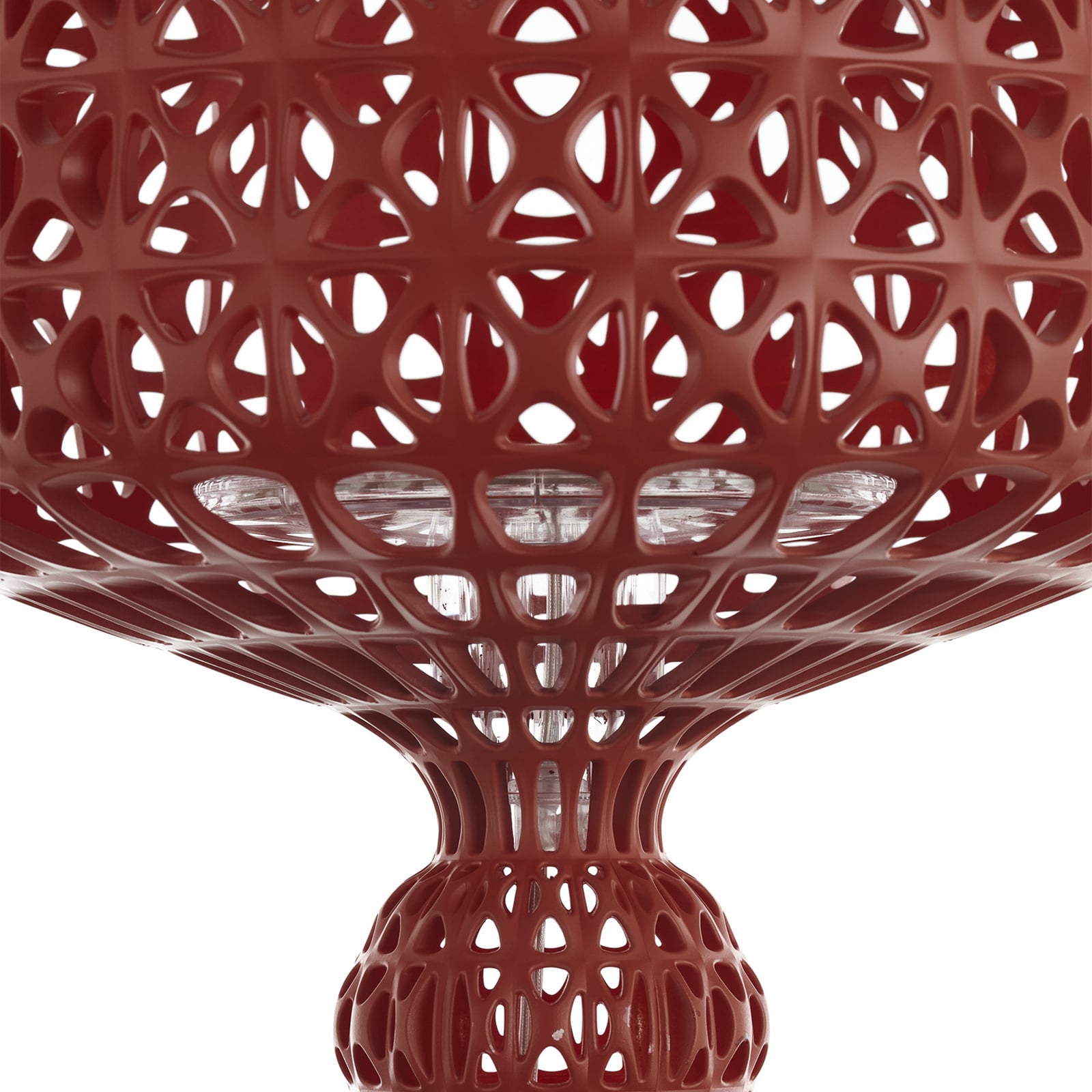 Mini Kabuki LED-Tischleuchte, dunkelrot, Höhe 70 cm - Kartell