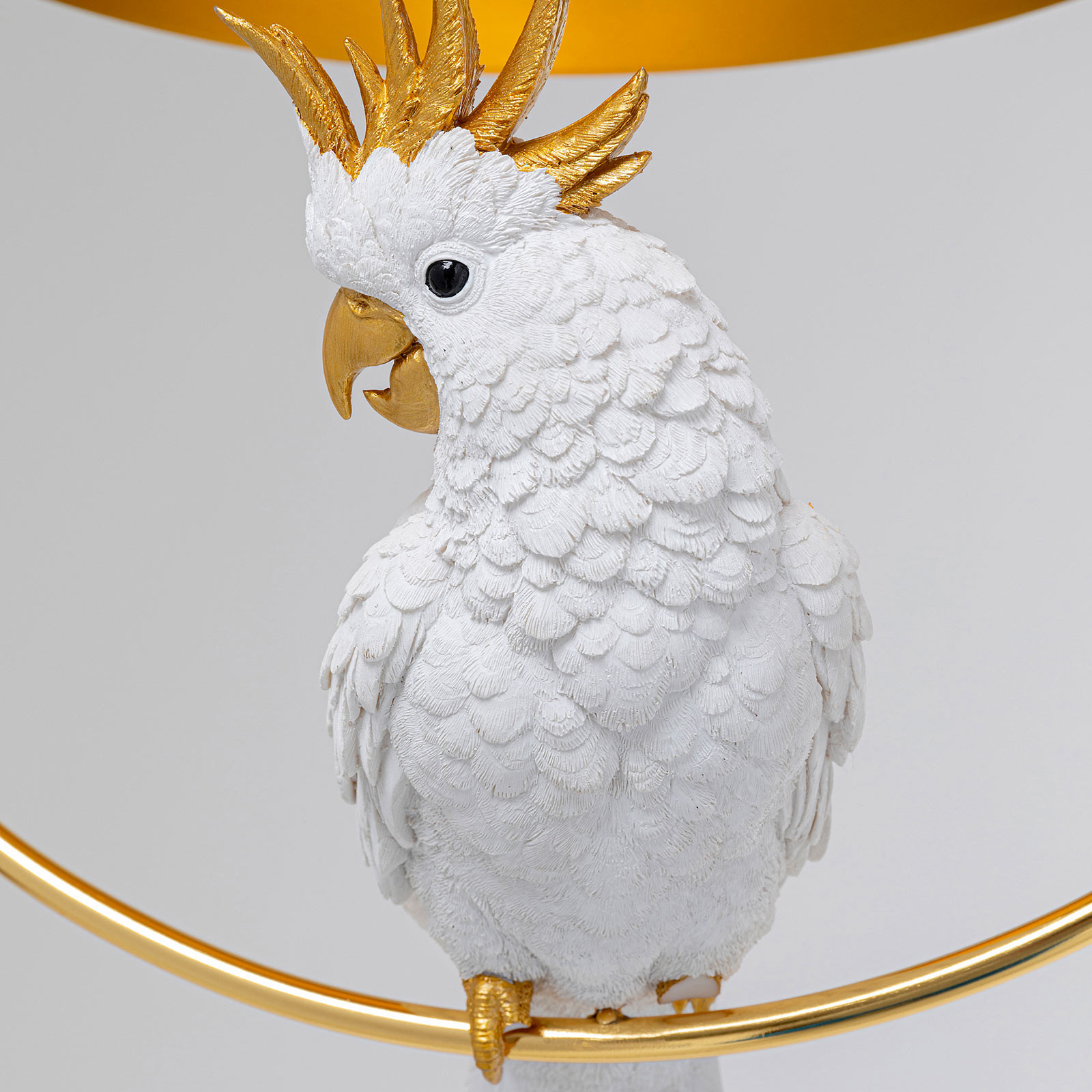 Candeeiro suspenso Kare Cockatoo com modelo de catatua