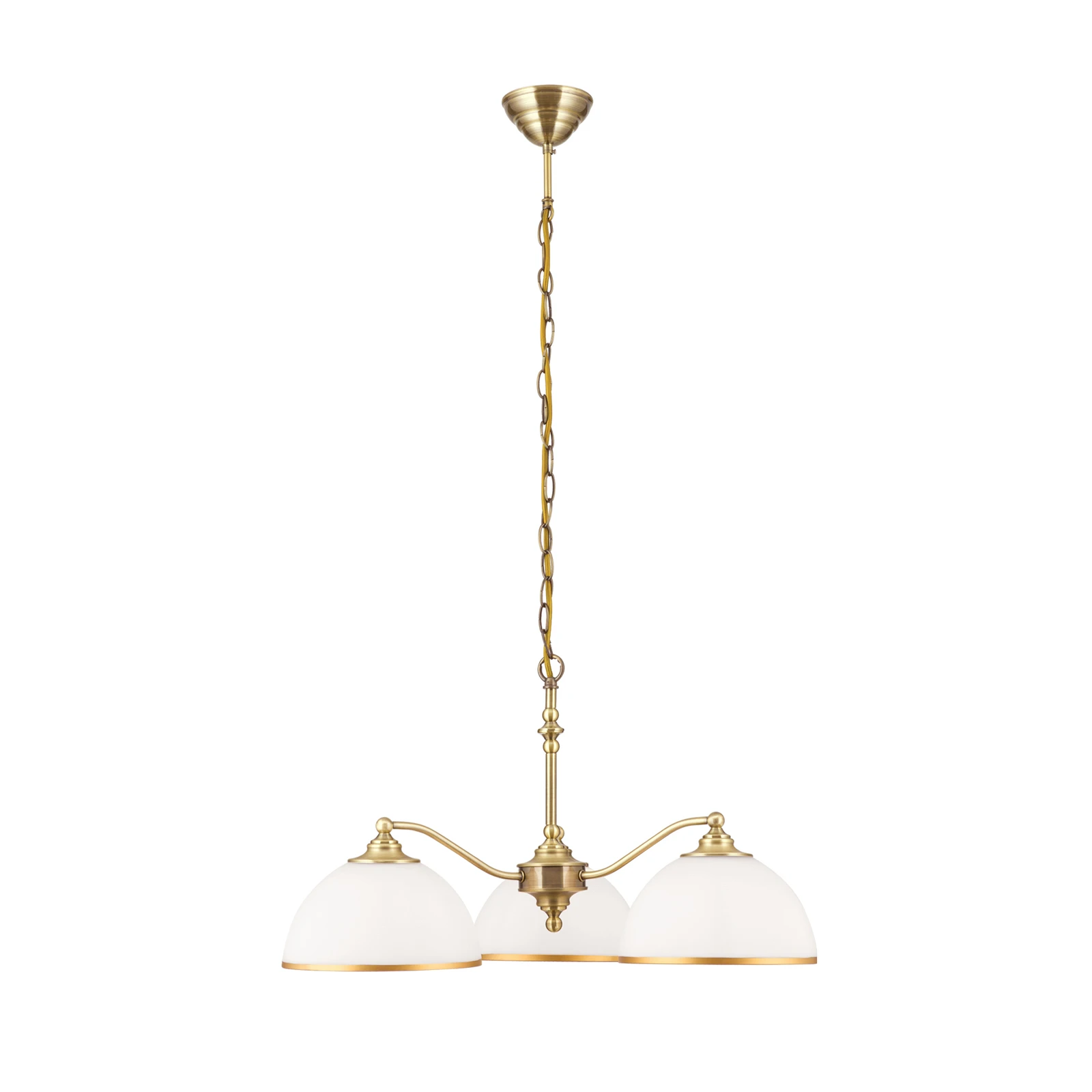 Závěsné světlo Old Lamp, řetězový závěs, 3 zdroje