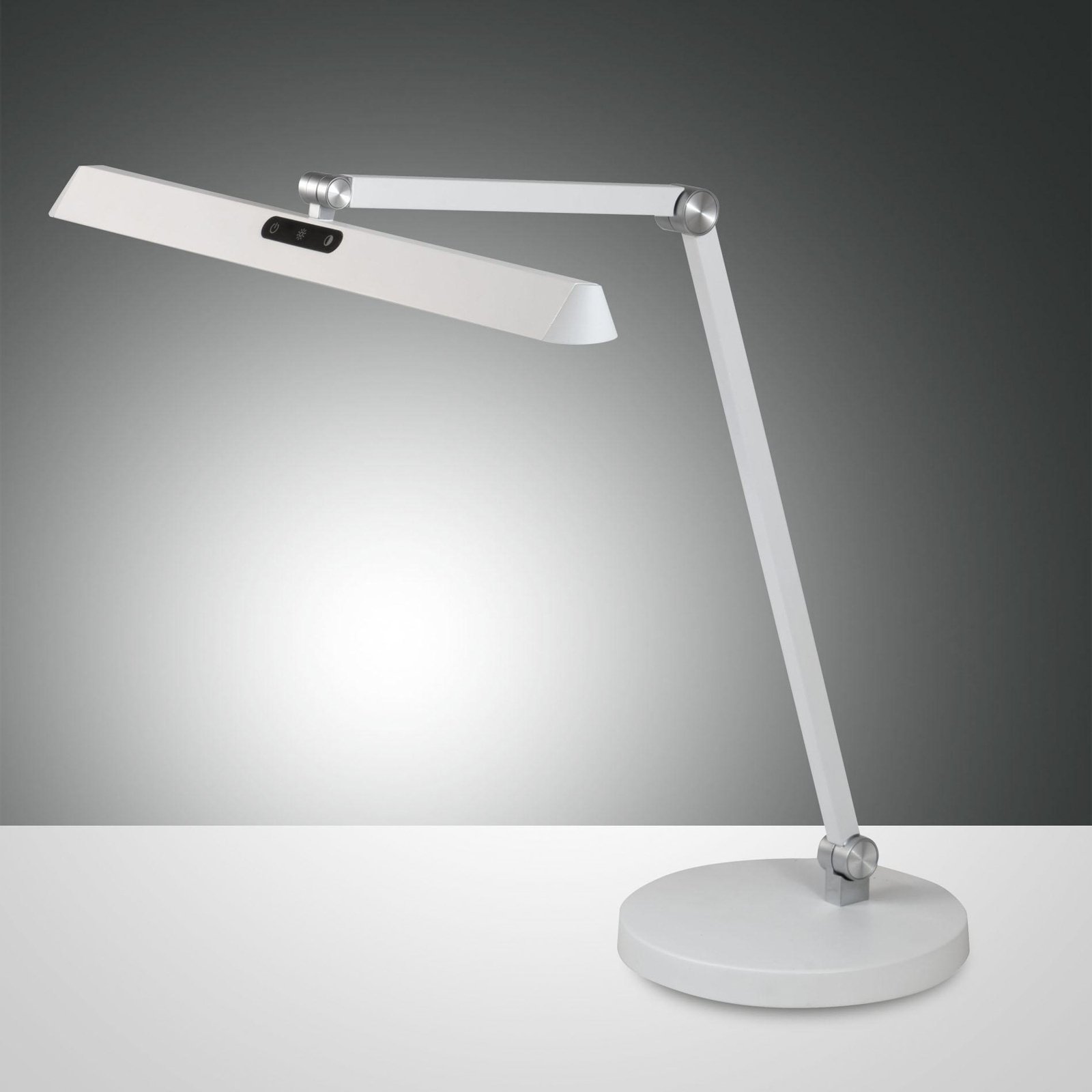 LED-skrivebordslampe Beba, hvid, CCT, dæmpbar