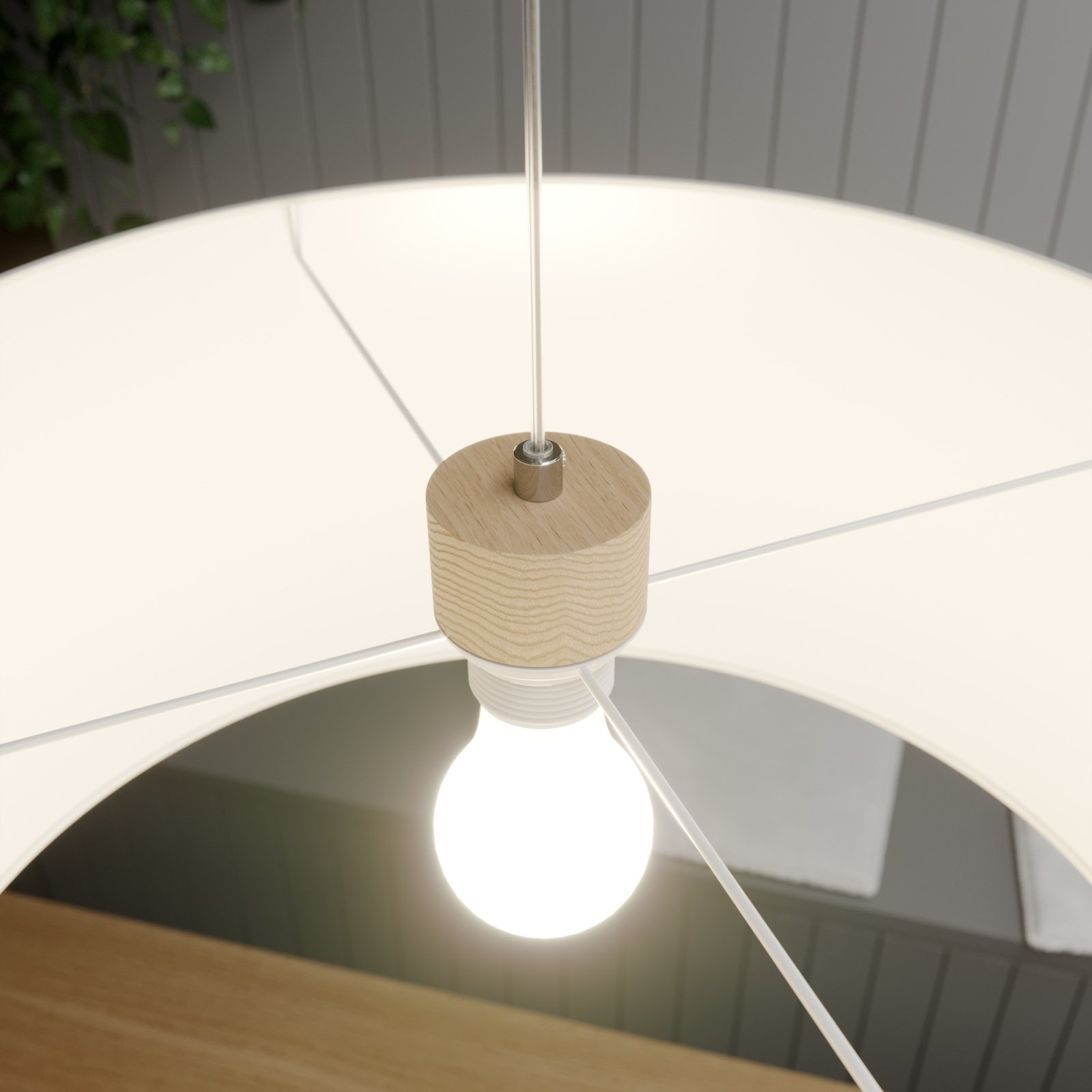 Lampa wisząca THierro, klosz okrągły Ø 50 cm