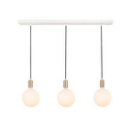 Linear Triple Pendel w/3 Sphere IV Brass/White - Tala