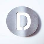 Stainless steel house number Round - D