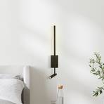 LED wandlamp 23039, zwart, 3.000 K, 2-lamps, metaal