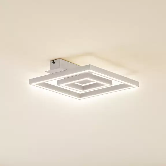 Lampenwelt Lindby LED-Deckenleuchte Madamo, weiß, 30 cm, 3000K