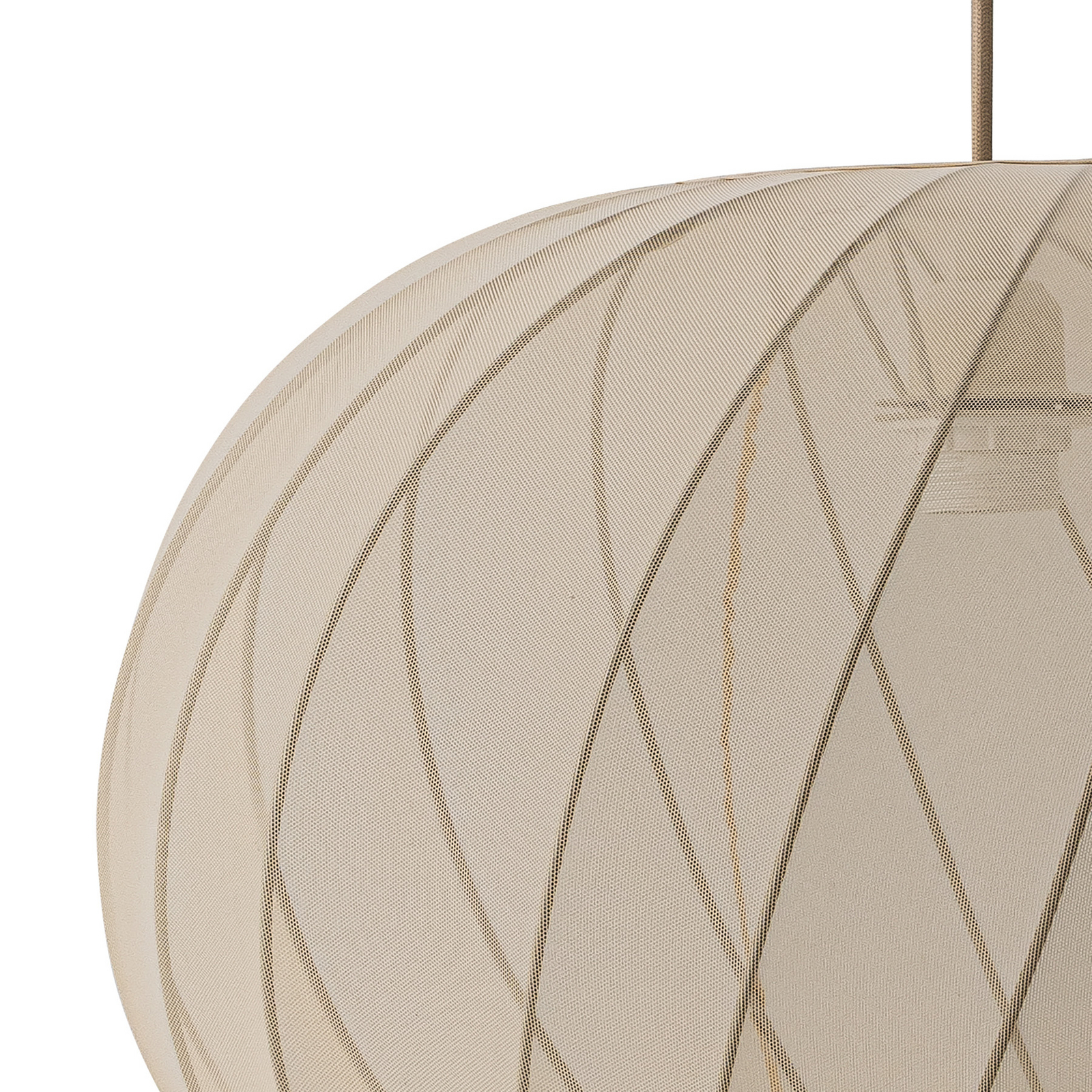 Lampada a sospensione Piola, color crema, poliestere, Ø 50 cm - Bloomingville
