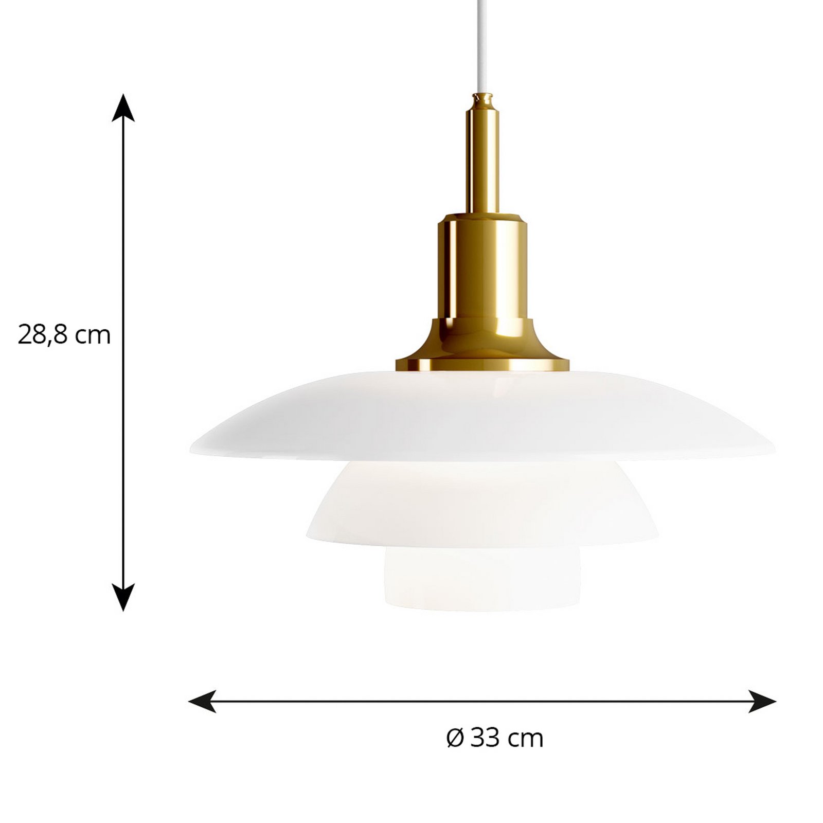 PH 3½-3 Pendel Messing - Louis Poulsen PH 3½-3 Pendel Messing - Louis Poulsen