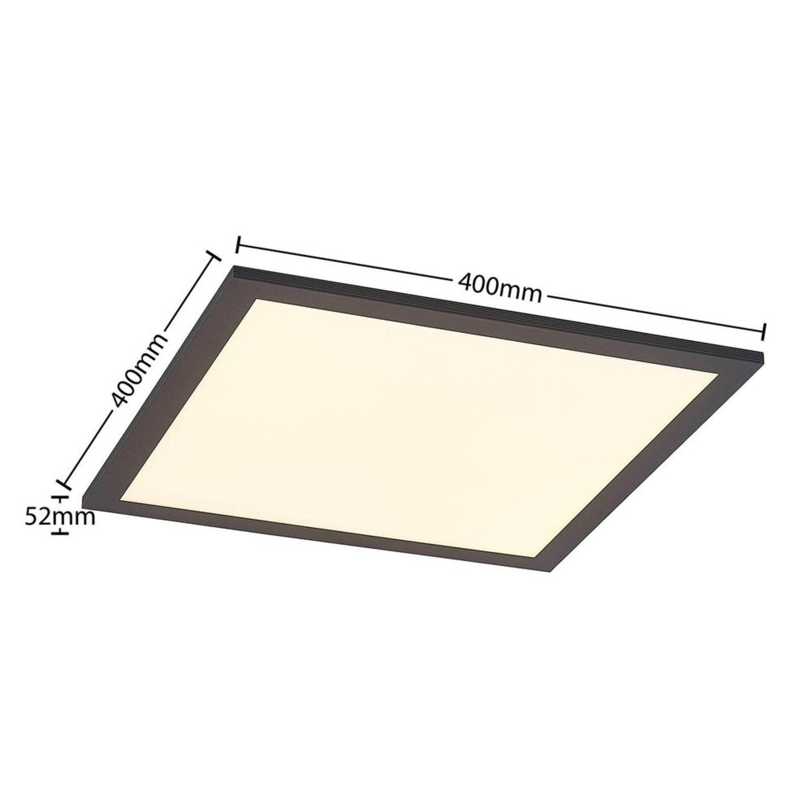 Nelios Plafonieră LED 2700-6500k 40x40 Black - Lindby