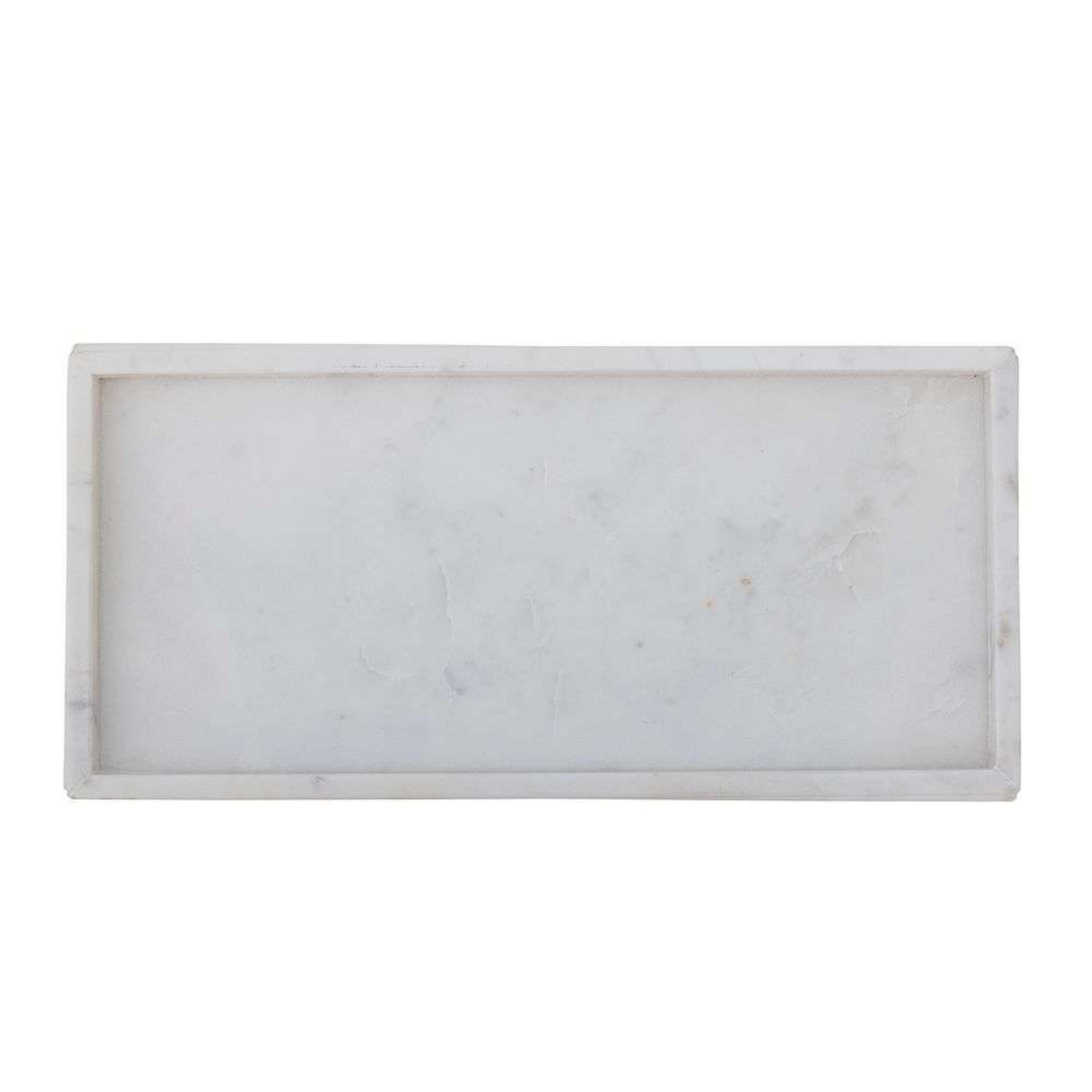 Majsa Tray L38 White Marble - Bloomingville