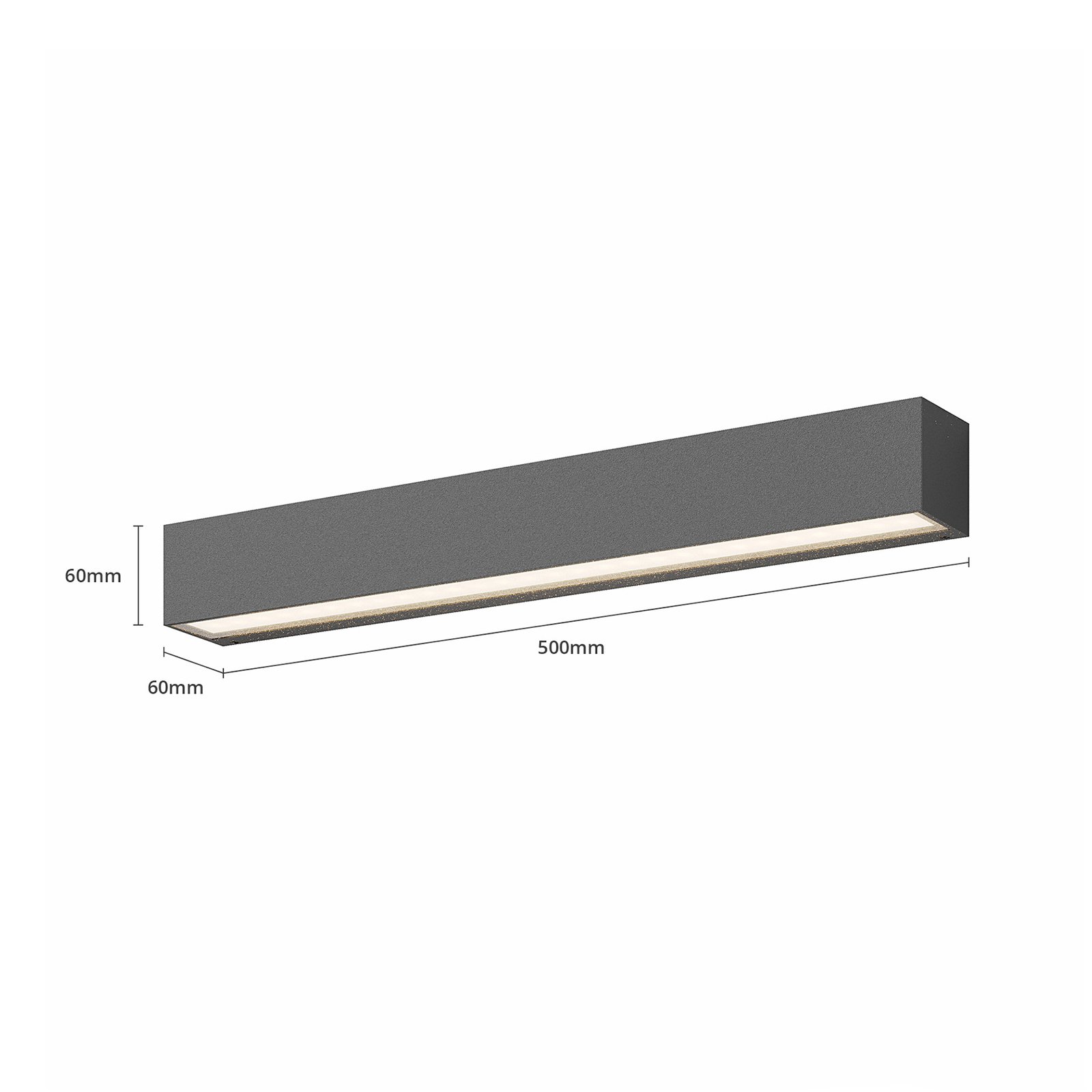 Tuana Außen Wandleuchte IP65 Graphite - Lucande