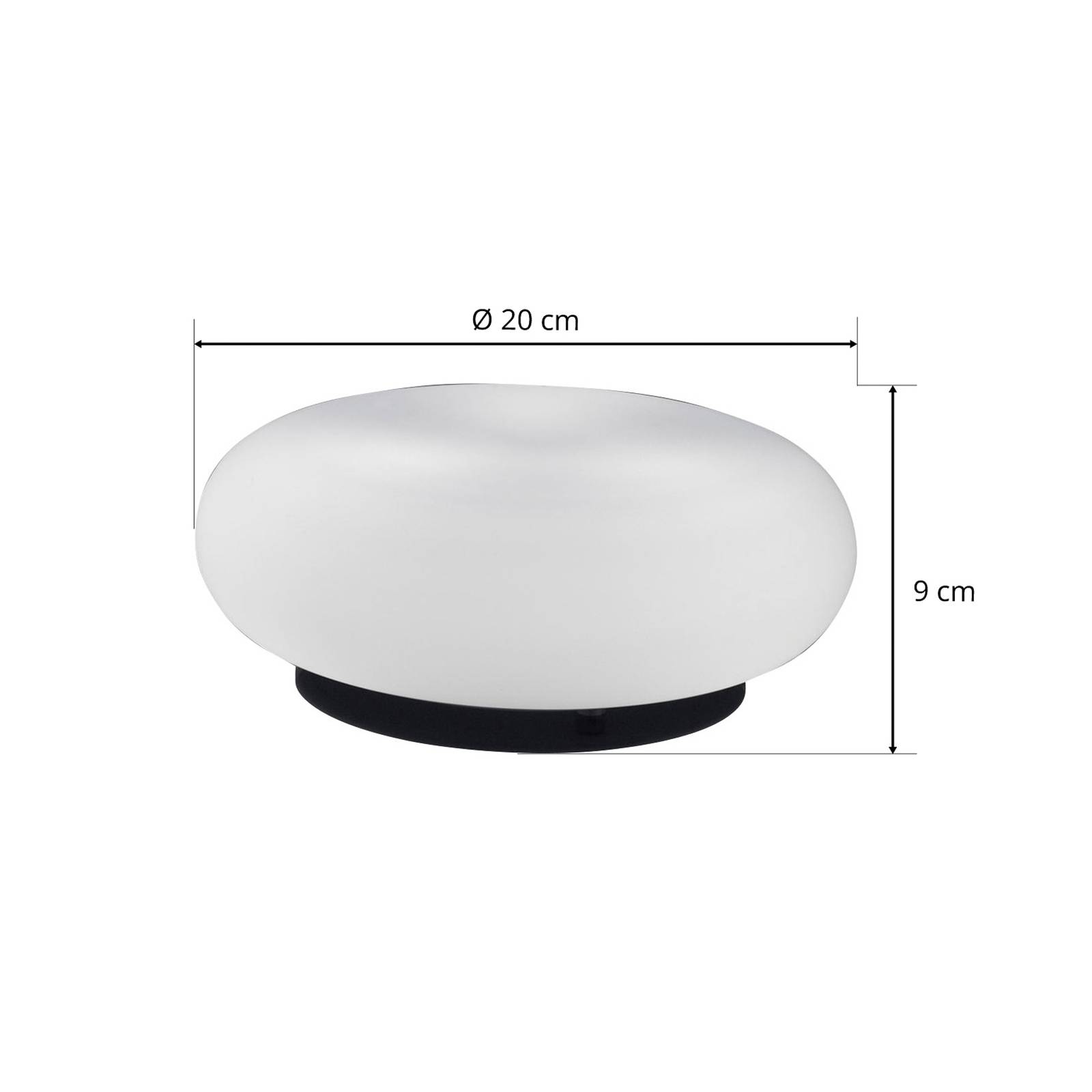 Artemide Itka lampa stołowa szklany klosz Ø 20 cm