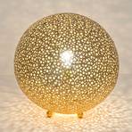 Stolní lampa Lily Grande, Ø 43 cm, zlatá