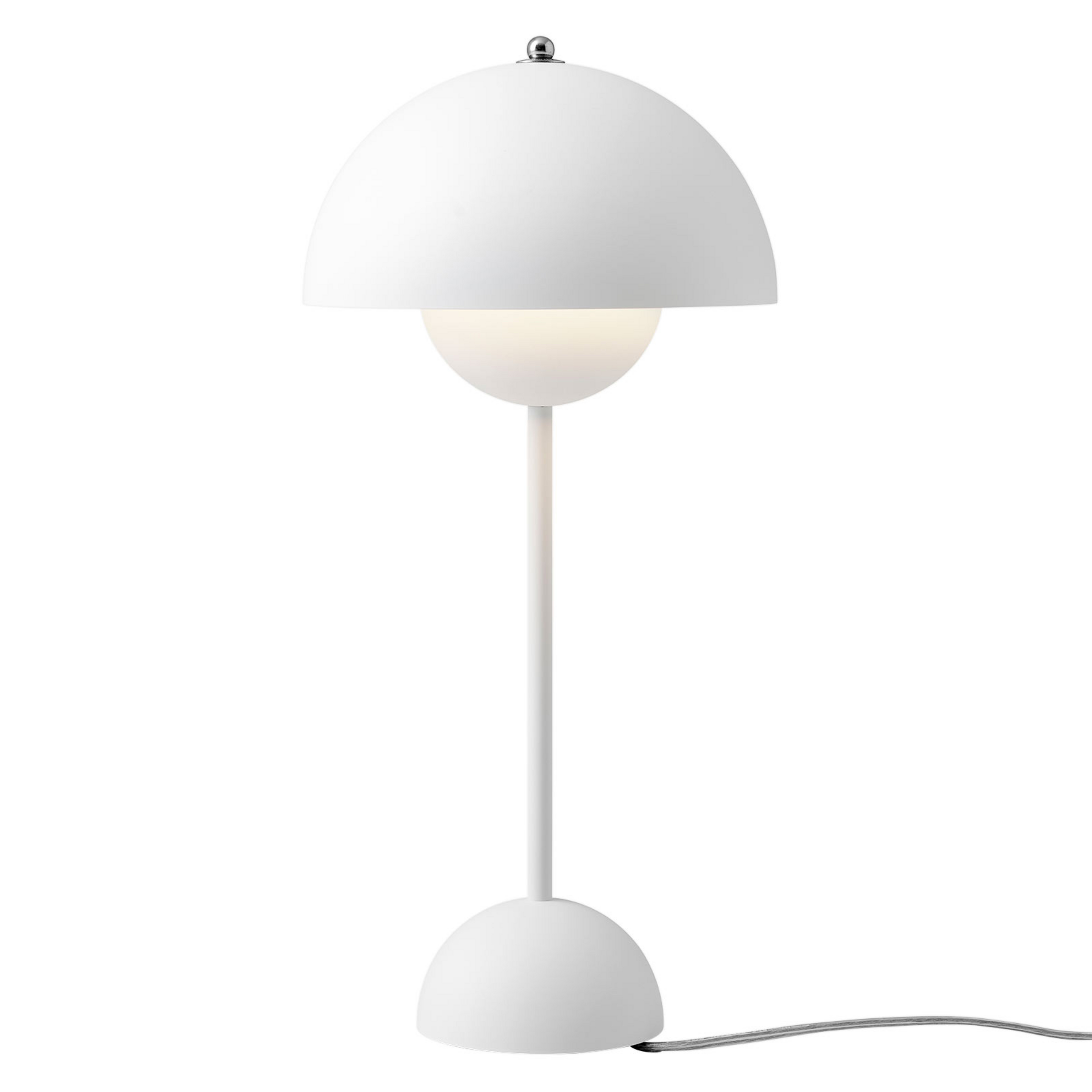 Lampe à poser Flowerpot VP3, blanc mat, 50 cm - &TRADITION