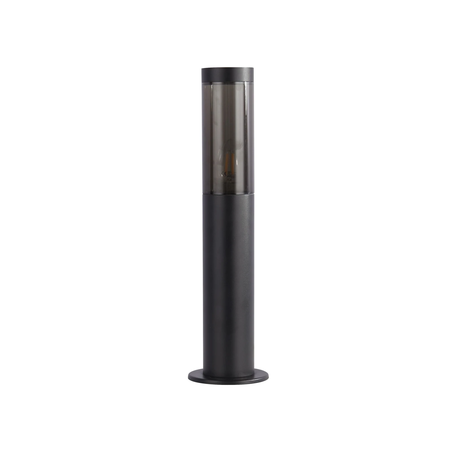 Pillar light Batton, IP44, black, height 45 cm, metal