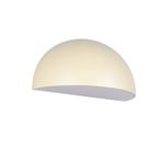 Āra sienas lampa MAAS, krēmkrāsas, platums 27 cm, metāls, IP44