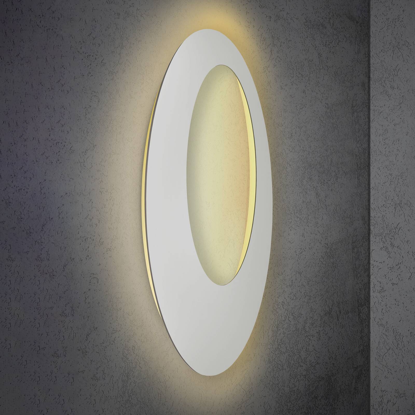 Applique murale LED Escale Blade Open argent Ø 95 cm