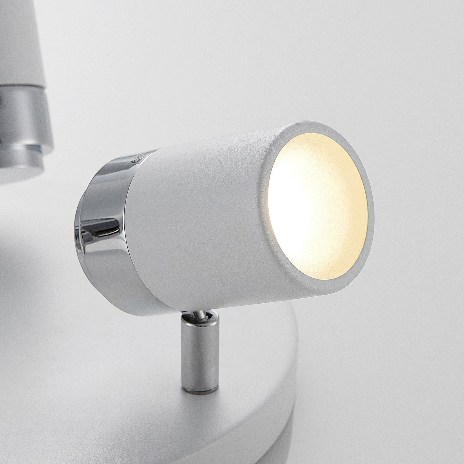 Kardo 3 Ceiling Lamp White/Chrome - Lindby