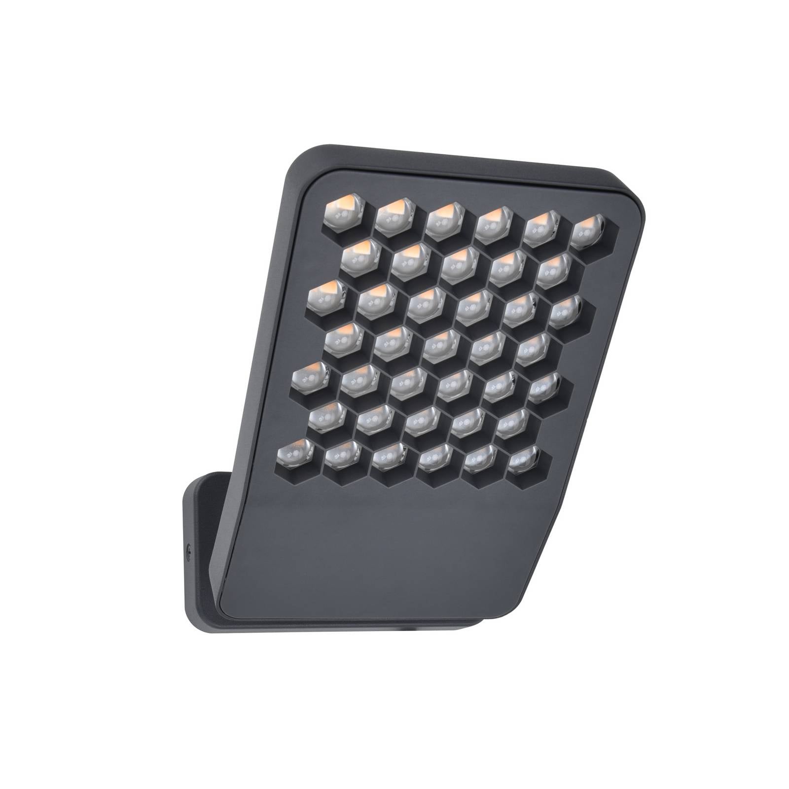 LED-Außenwandleuchte ATLANTIS, dunkelgrau, 22 cm Metall IP54