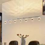 Lucande Kilio -LED-riippuvalo, 7-lamppuinen, kromi